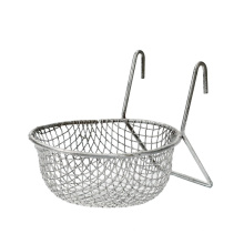 Stainless Steel Kitchen Storage Cooking Wire Mesh Basket/New product fine mesh 304 stainless steel baskets with handles